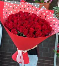 Букет Красные розы Милано #REPLACE_PRED# Домбае